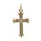 12 Pack: Charmalong™ Gold Crystal Cross Charm by Bead Landing™